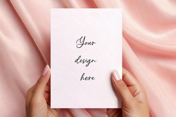 Elevate Your Designs with a Realistic Hand Holding Invite Mockup