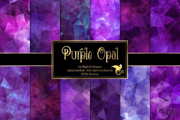Elevate Your Designs with Purple Opal Textures