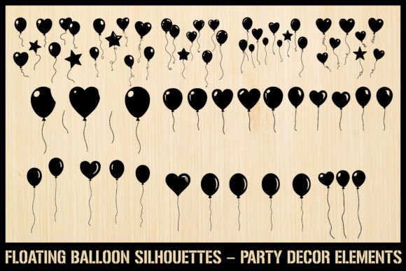 Floating Balloon Silhouette Bundle: A Designer's Guide to Festive Graphics