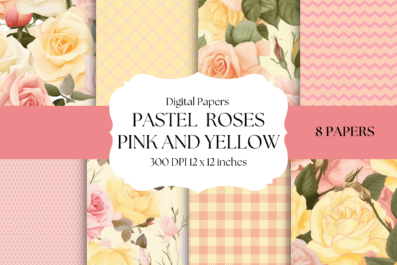 Pastel Roses Pink and Yellow Backgrounds: A Designer's Guide
