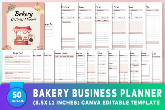 Streamline Your Bakery Business with This Editable Planner