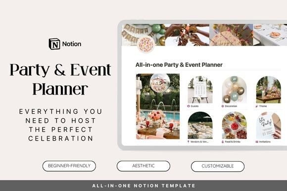 Streamline Your Next Celebration with the Notion Template Party Planner